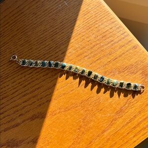 Elegant Gold and Green Bracelet